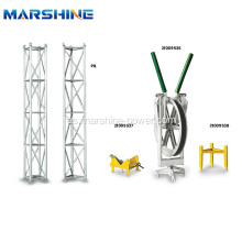 Estructura de soporte de aleación de aluminio ligero para la erección